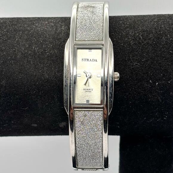 Silver Strada Cuff Watch - Picture 1 of 5